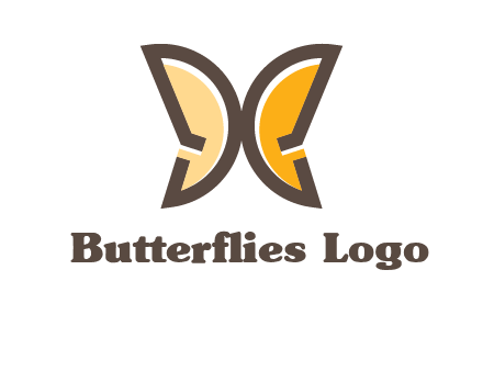 letter D butterfly logo