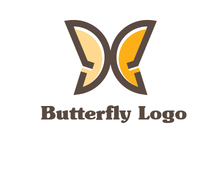 letter D butterfly logo