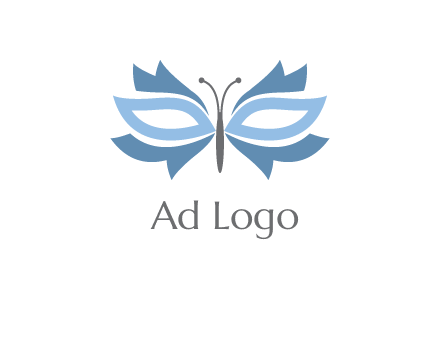 butterfly mask logo