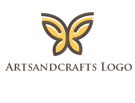 butterfly outline logo