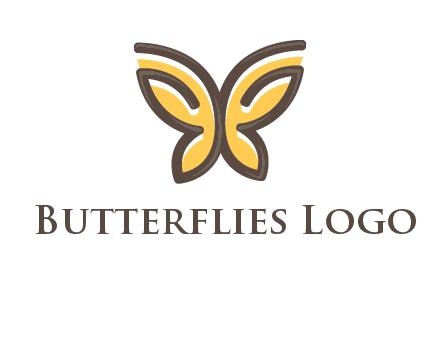 butterfly outline logo
