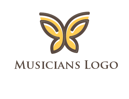 butterfly outline logo