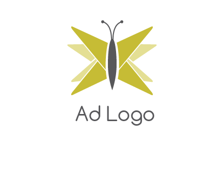 abstract moth logo