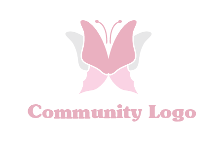 abstract butterfly logo