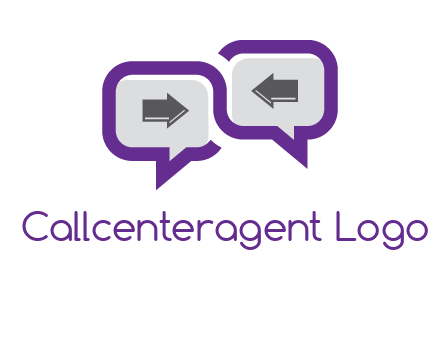 chatting arrows logo