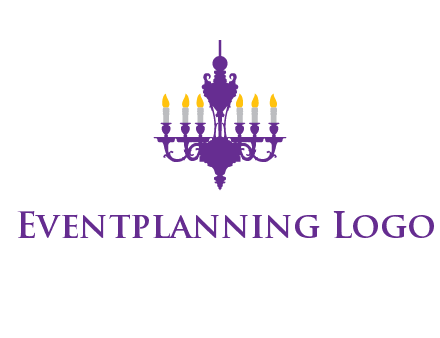 chandelier with candles illustration