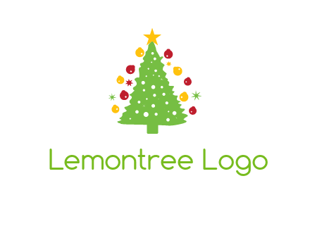 decorative christmas tree icon