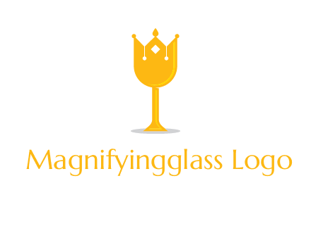 wine glass crown logo