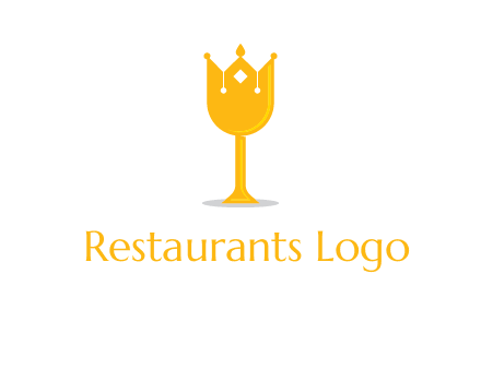 wine glass crown logo
