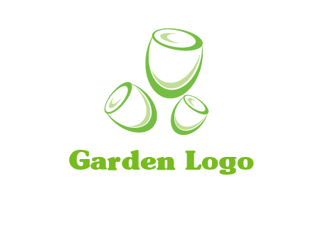 abstract tulips logo icon