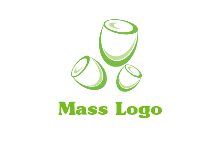 abstract tulips logo icon