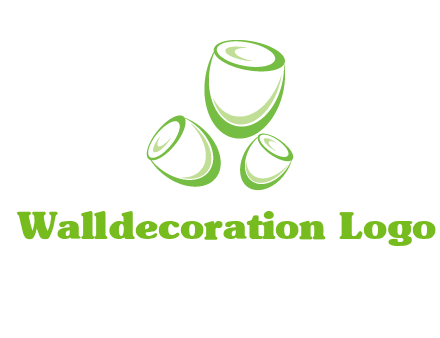 abstract tulips logo icon