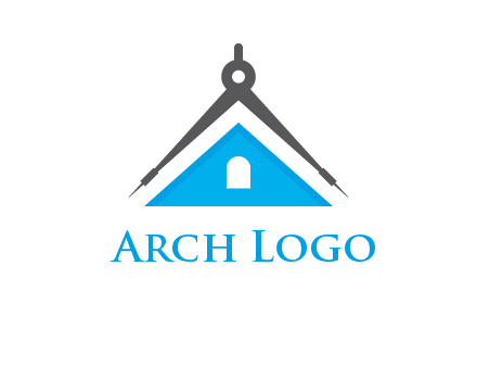 divider compass and roof logo