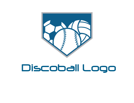 balls inside shield logo