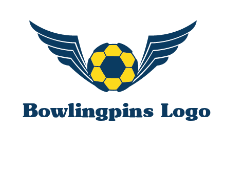 soccer ball with wings logo