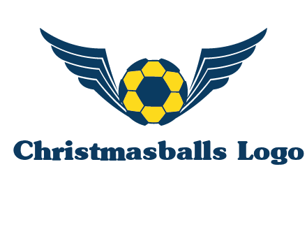 soccer ball with wings logo