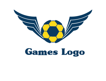 soccer ball with wings logo