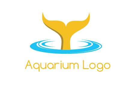 fish tail in water logo