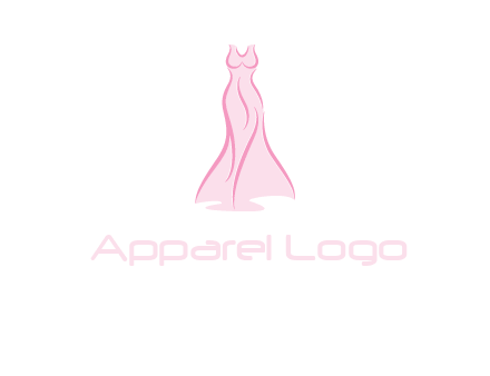 line art fashion dress logo