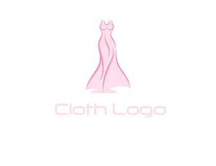 line art fashion dress logo