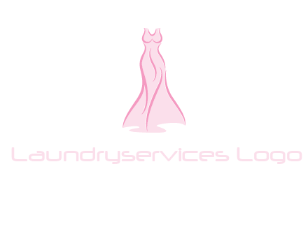 line art fashion dress logo