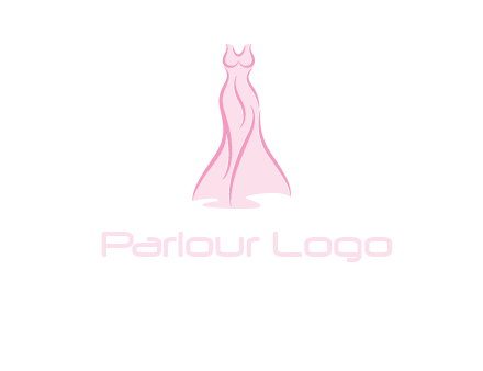 line art fashion dress logo