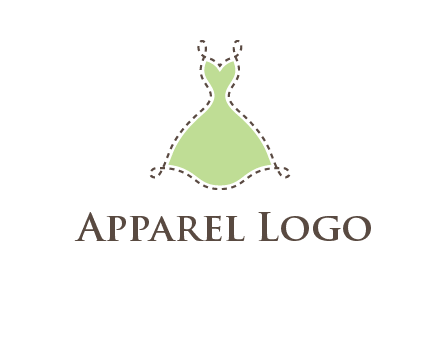 frock in a stitch outline logo