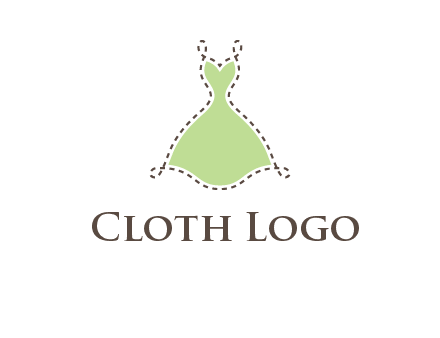 frock in a stitch outline logo