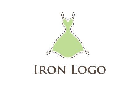 frock in a stitch outline logo