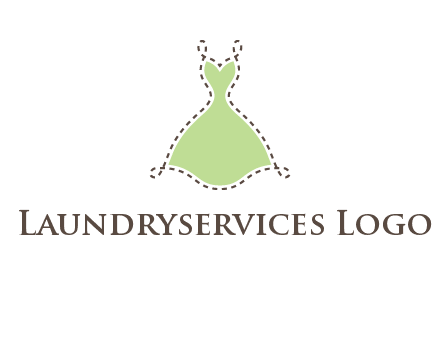 frock in a stitch outline logo