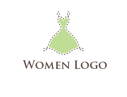 frock in a stitch outline logo