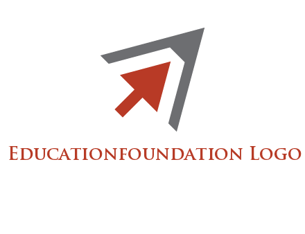 arrow cursor inside pencil tip logo