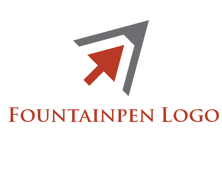 arrow cursor inside pencil tip logo