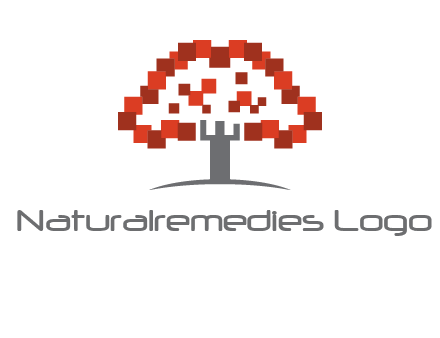 square pixels tree icon
