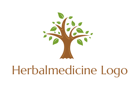 tree with leaves logo