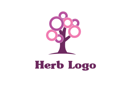 circles on tree logo