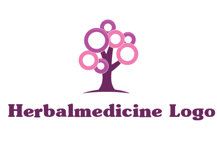 circles on tree logo