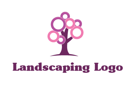 circles on tree logo