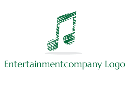 sketched music note logo