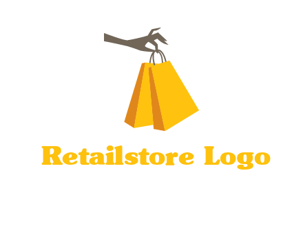 hand picking shopping bags vector