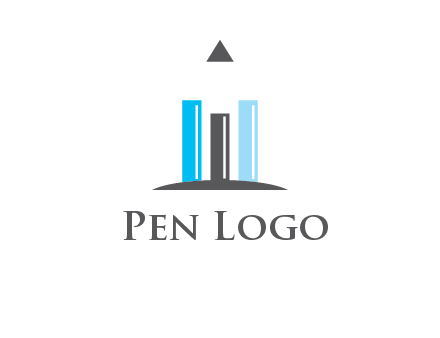 bars and pencil logo