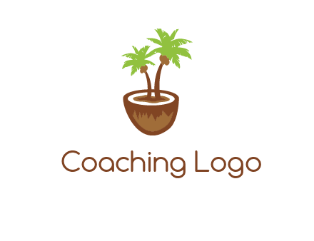 coconut tree travel icon