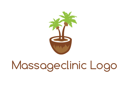 coconut tree travel icon