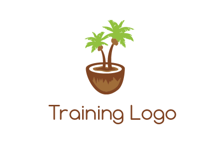 coconut tree travel icon