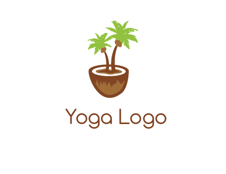 coconut tree travel icon