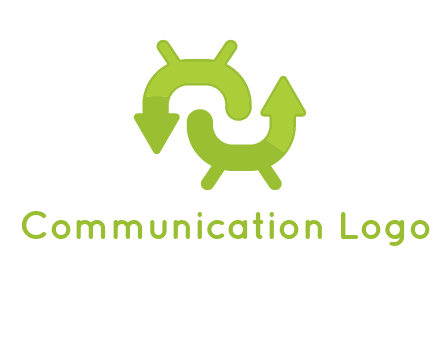 arrows in android logo