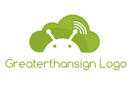 android in cloud information technology logo