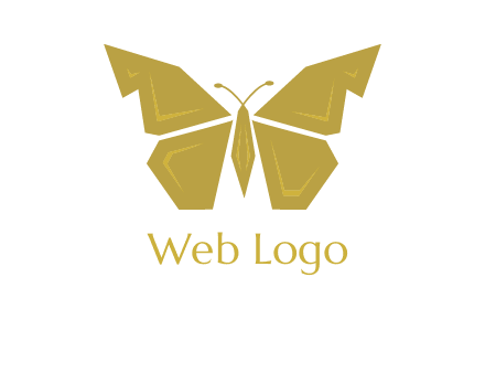geometric butterfly icon