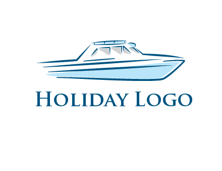 yacht icon for water sports logo