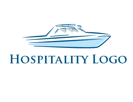 yacht icon for water sports logo